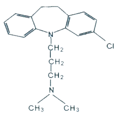 Fig 1: Chemical structure of clomipramine