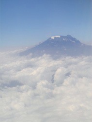 Kilimanjaro from the plane