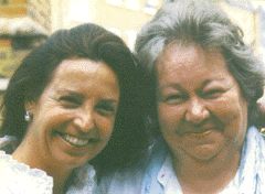 Kristina with friend and neighbour Denise