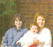 Louise Emberson with Sarah May and child