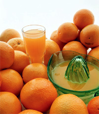 Oranges and juice