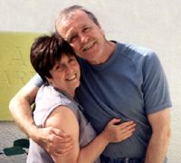 Terry Kavanagh with his wife